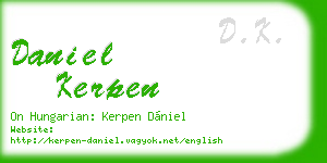 daniel kerpen business card
